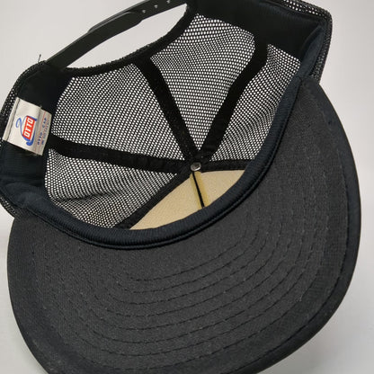 Otto Trucker Hat Black White One Size Old 3 Tavern Ronald WA Scrambled Eggs Brim