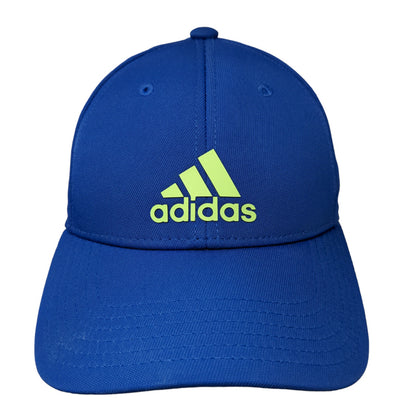 Adidas Men's Strapback Hat Blue 3D Spell Out Logo PolyCotton Blend