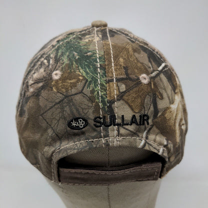 IAC Men's Strapback Hat Camo Brown Adjustable Embroidered Sullair Logo