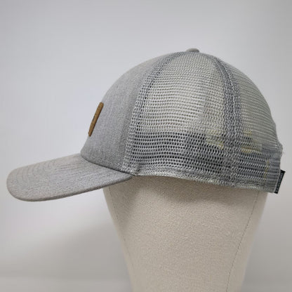 Dakine Trucker Hat Gray One Size Mesh Back Snapback Logo Patch Curved Brim