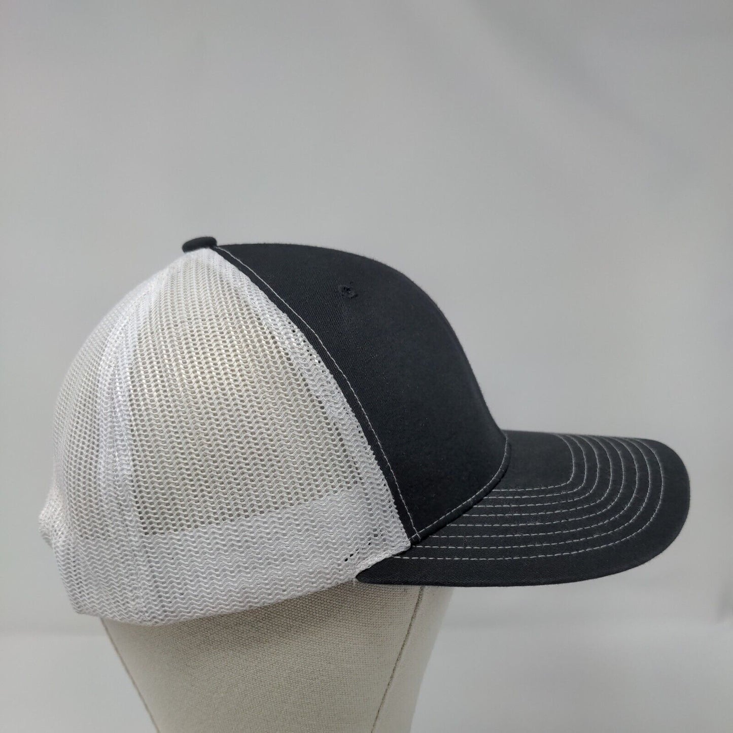 LEAAD Farms Snapback Mesh Back Trucker Hat Black OSFA Embroidered