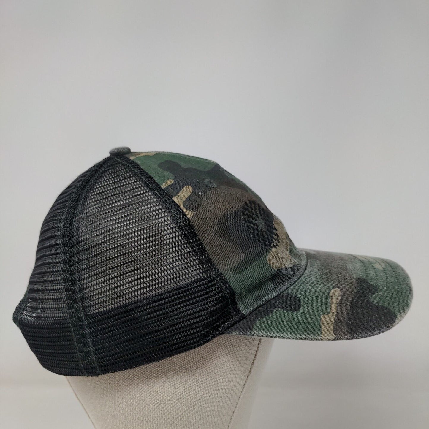 Trulieve Snapback Mesh Back Trucker Hat Camo M/L Embroidered Richardson