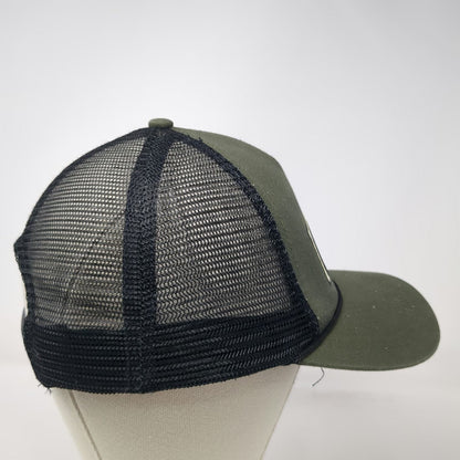 Dri Duck Homecrown Trucker Hat Green One Size Mesh Snapback Rope Patch Cap