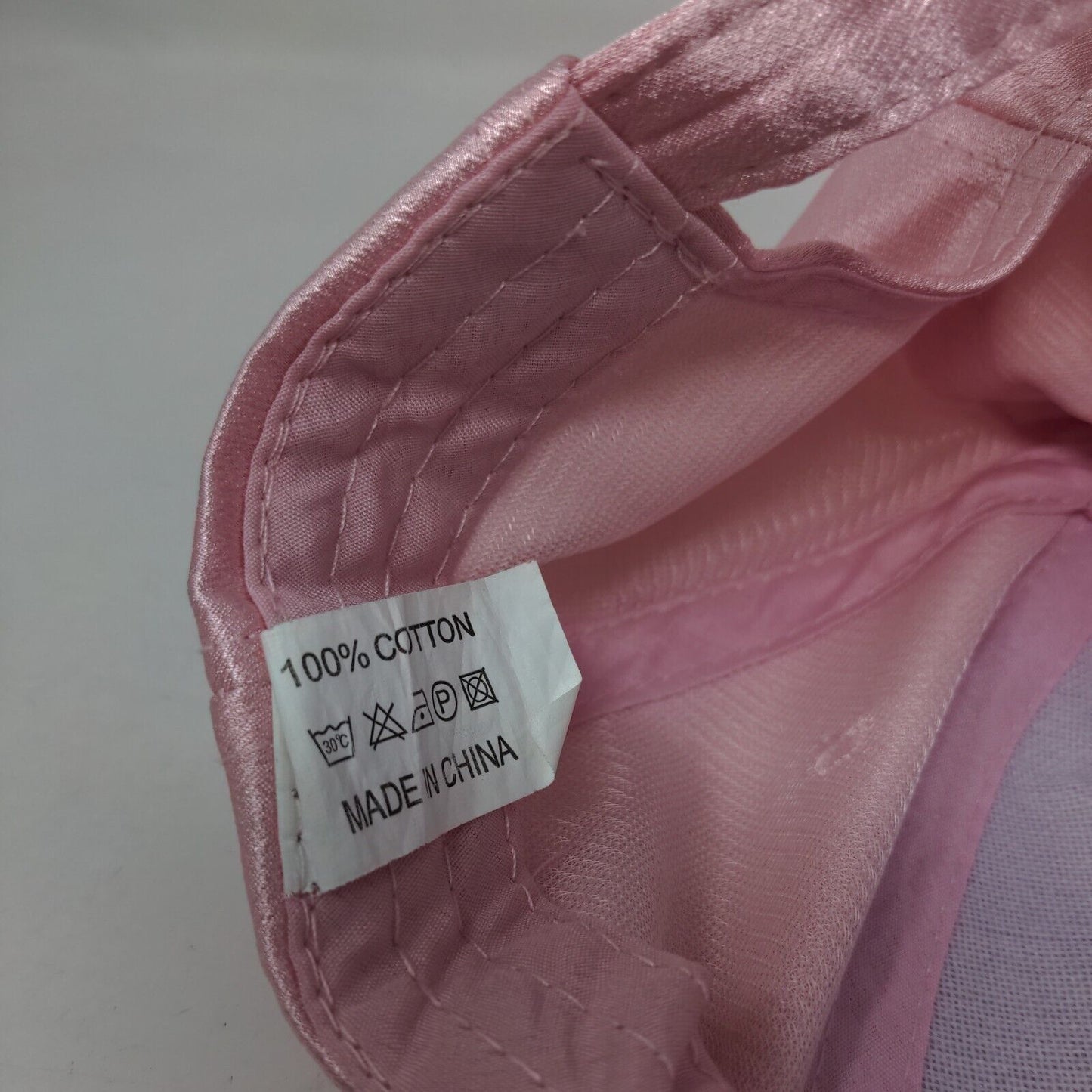 Unbranded Slideback Hat Pink One Size Adjustable Solid Blank 6 Panel