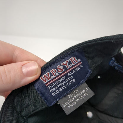 White Pass & Yukon Route 2018 Skagway Alaska Strapback Hat Black OS Adjustable