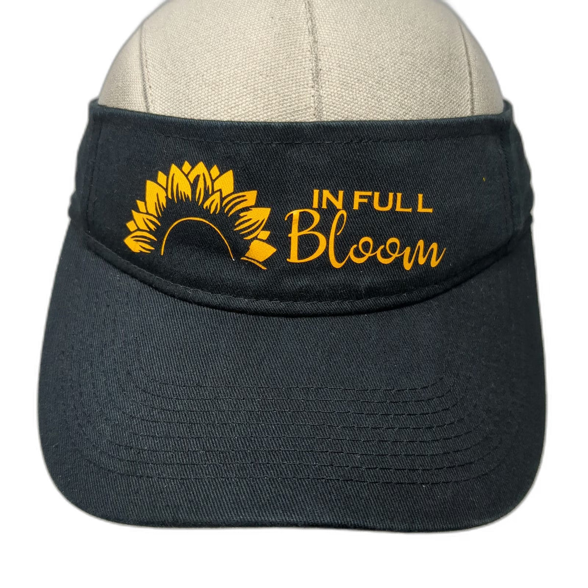 Augusta Sportswear Visor Black One Size Sunflower In Full Bloom Strapback Hat