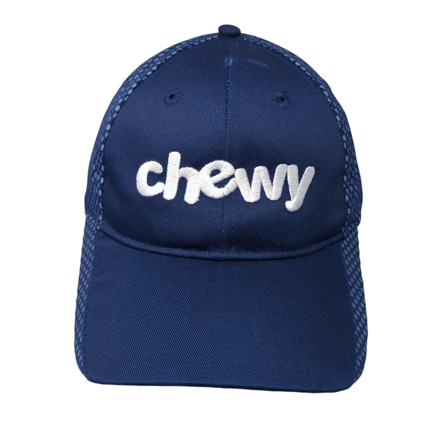 Chewy Strapback Hat Blue One Size Adjustable Embroidered 6 Panel Port Authority
