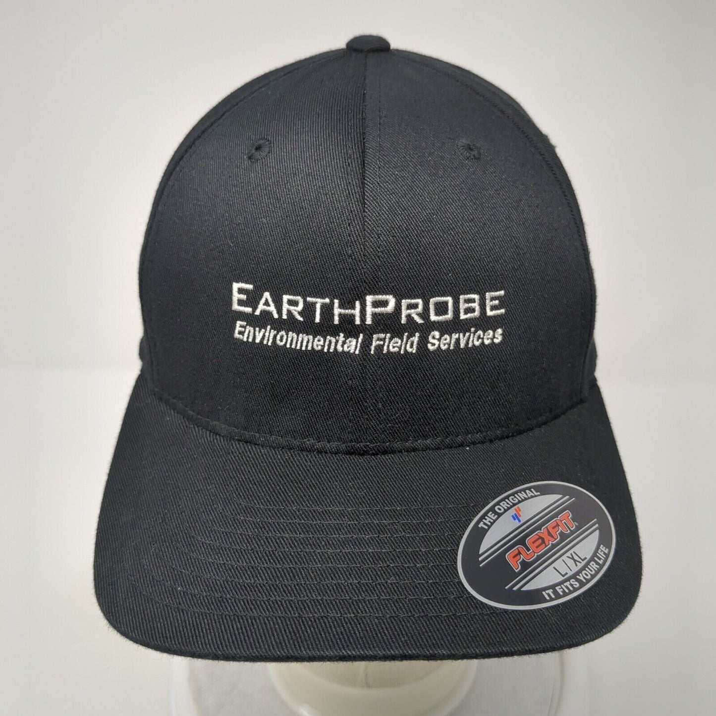 Earth Probe Fitted Hat Black L/XL Embroidered Flexfit Port Authority