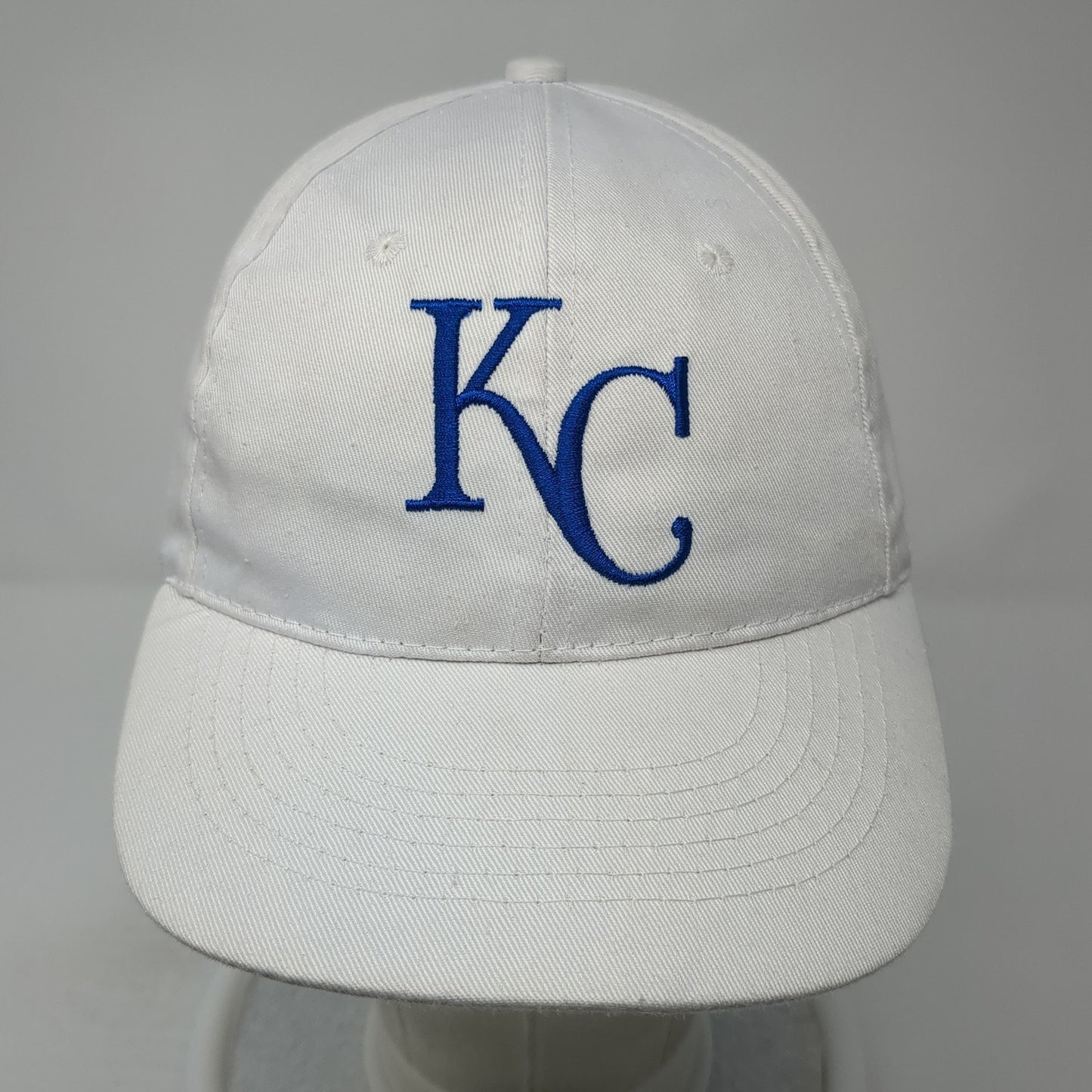 KC Edward Jones Strapback Baseball Cap White One Size Adjustable Embroidered
