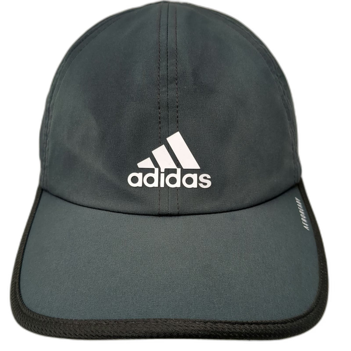 Adidas Baseball Cap Gray One Size Aeroready Perforated Strapback Hat Running