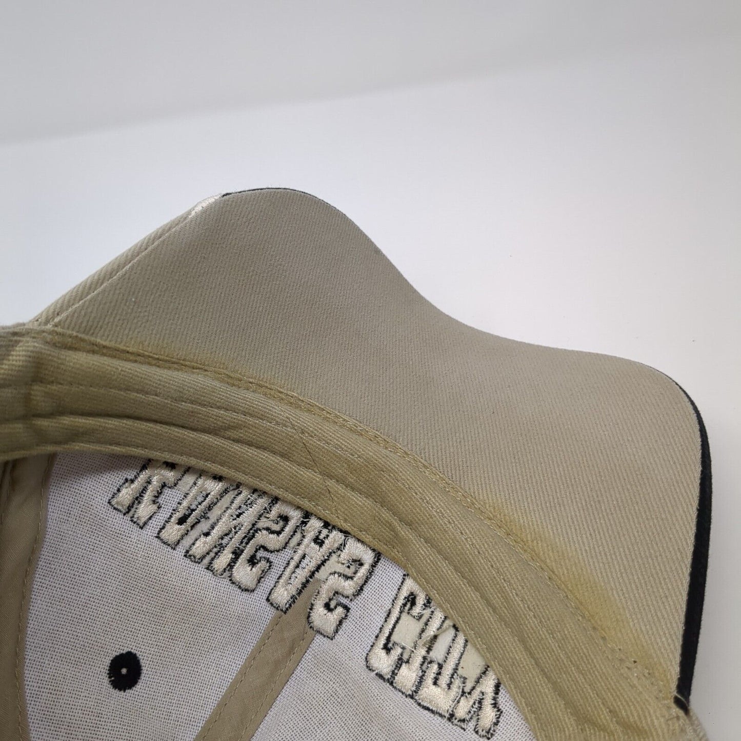 Kansas City Strapback Hat Tan One Size Embroidered 6 Panel Fahrenheit