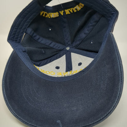 US Marine Corps Blue OSFM Baseball Cap EGA Semper Fi USMC Always a Marine Hat