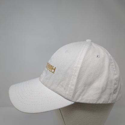 Kittenish Slideback Hat White One Size Adjustable Embroidered 6 Panel