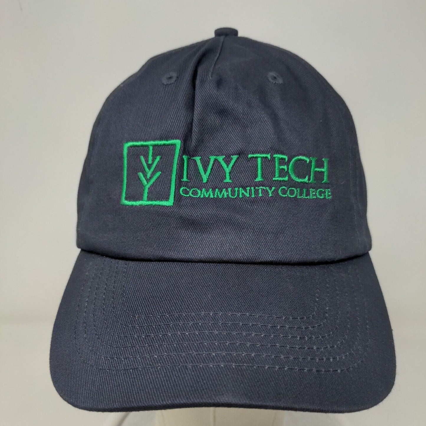 Ivy Tech Strapback Hat OSFA Blue Embroidered Adjustable Strap Hit Wear