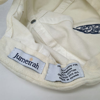 Jumeirah Baseball Cap White One Size Burj Al Arab Embroidered Slideback Hat