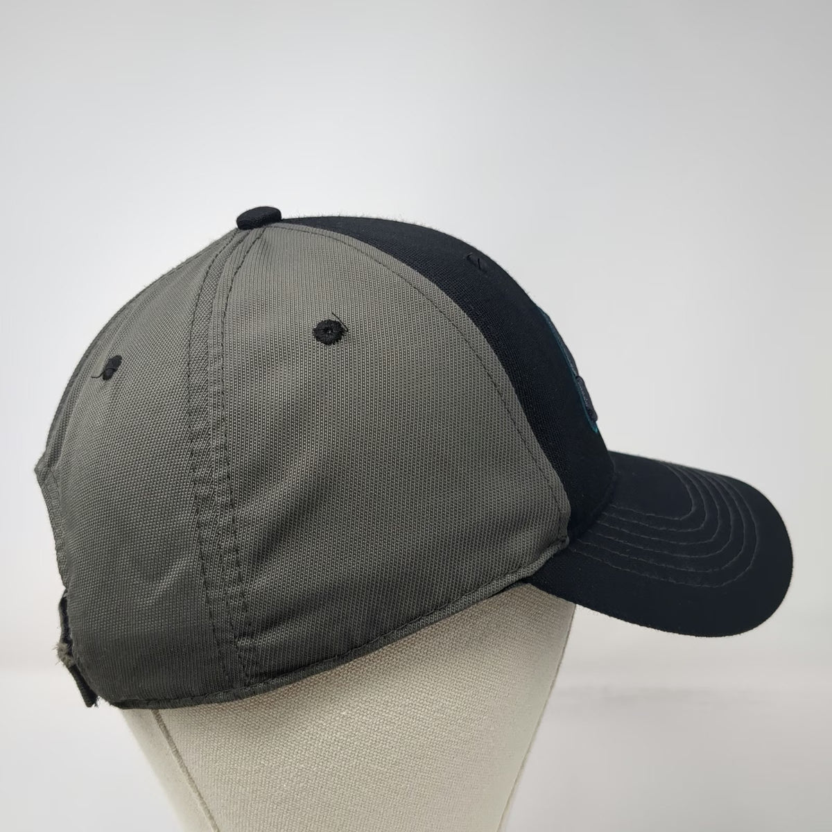 Philadelphia Eagles NFL Team Apparel Cap Black OSFM Embroidered Strapback Hat