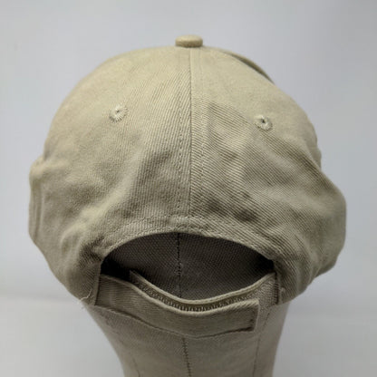 Surfware Men's Strapback Hat Tan OSFA Embroidered Texas Hold'em Las Vegas
