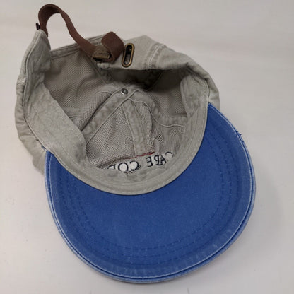 Cuffy's of Cape Cod Men's Slideback Hat Beige Embroidered Cape Cod Massachusetts