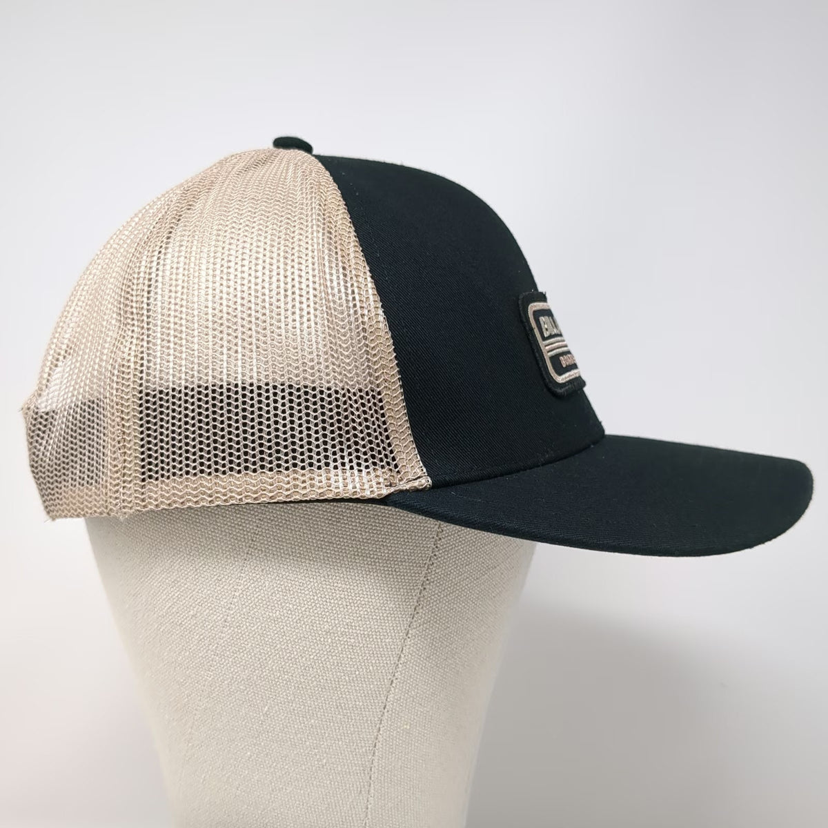 Billabong Trucker Hat Black One Size Mesh Back Boardshort Co Snapback Logo Patch