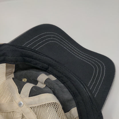 Unbranded Snapback Mesh Back Trucker Hat Gray OSFM Colorblock 6 Panel