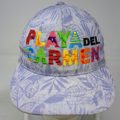 Genesis Playa Del Carmen Baseball Cap Purple One Size Strapback Leaf Print Hat