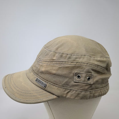 REI Army Cap Green XL Organic Cotton Hat Metal Logo Side Eyelets Outdoor Sun