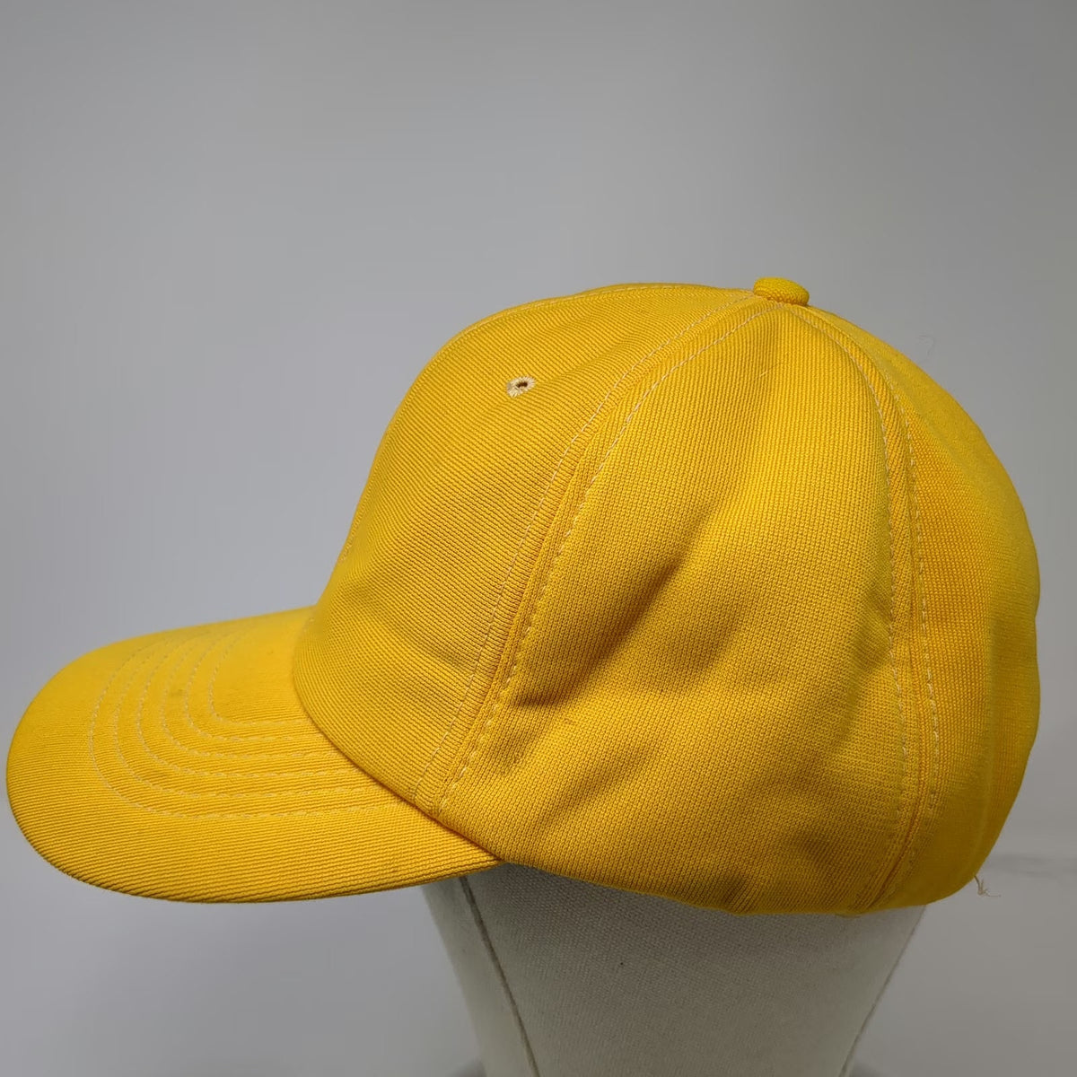 Trucker Hat Yellow Snapback Mesh Back Green Underbrim Solid Plain Blank Vintage