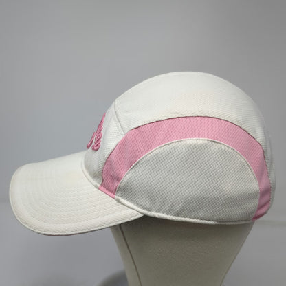 Callaway 5 Panel White One Size Strapback Golf Hat Mesh Side Panels Logo Cap