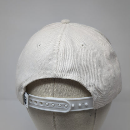 Nike Snapback Hat White One Size Adjustable Embroidered Swoosh 6 Panel