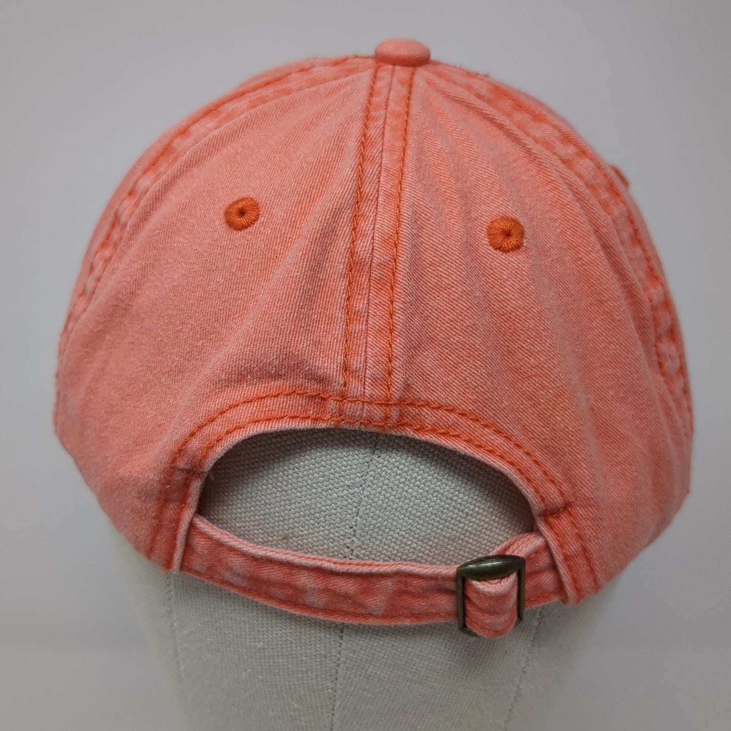 Good Vibes Club Slideback Baseball Cap Orange One Size Adjustable Embroidered