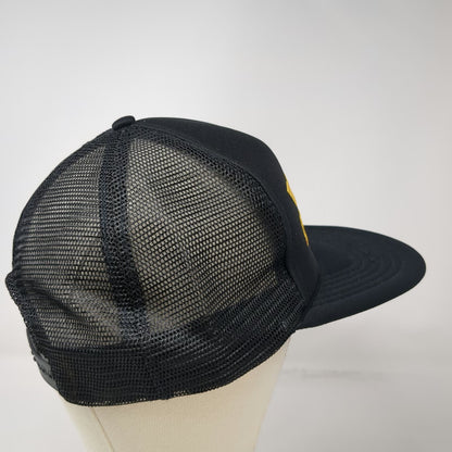 Monroe Formula GP Black Yellow Red Trucker Hat Snapback Mesh Racing Vintage
