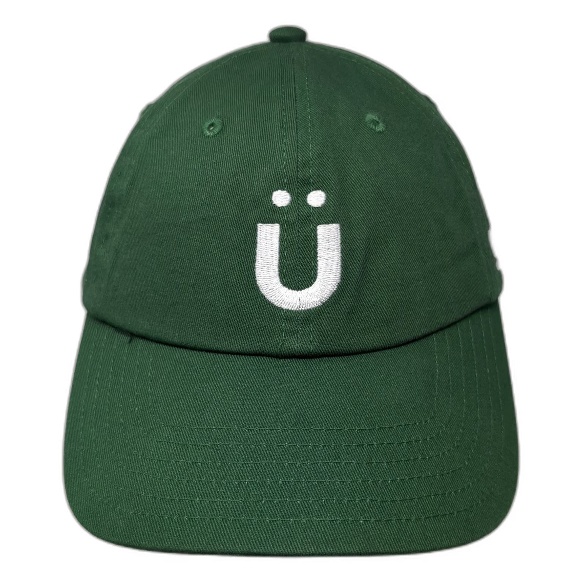 Grüns Baseball Cap Green One Size Cotton Adjustable Slideback Embroidered Hat