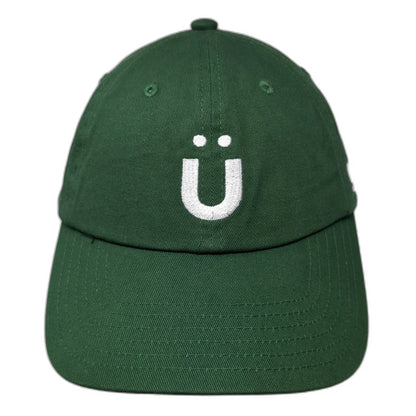 Grüns Baseball Cap Green One Size Cotton Adjustable Slideback Embroidered Hat