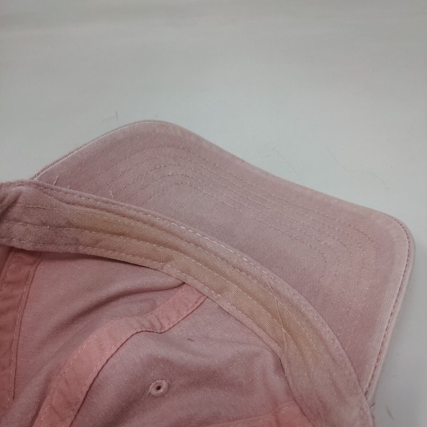 Unbranded Slideback Hat Pink OSFM Adjustable Vented Holes 6 Panel Blank