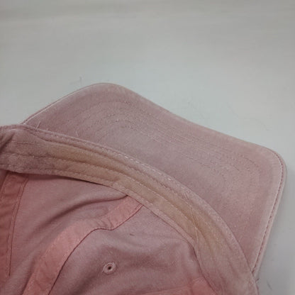 Unbranded Slideback Hat Pink OSFM Adjustable Vented Holes 6 Panel Blank