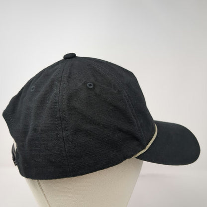 TravisMathew 5 Panel Black Hat One Size Buckets Skeleton Rope Snapback Golf