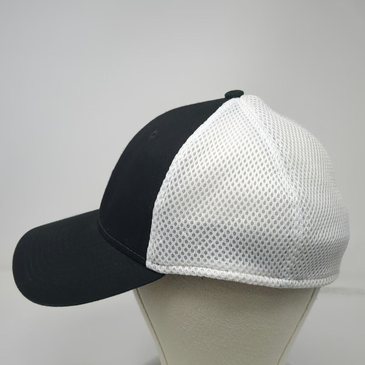 New Era 39THIRTY Baseball Cap Black L Mesh Stretch Fit Power Engineers Logo Hat