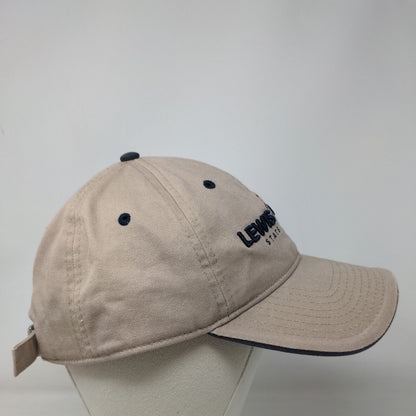 The Game Men's Slideback Hat Tan OSFM Embroidered Lewis Clark State College Logo