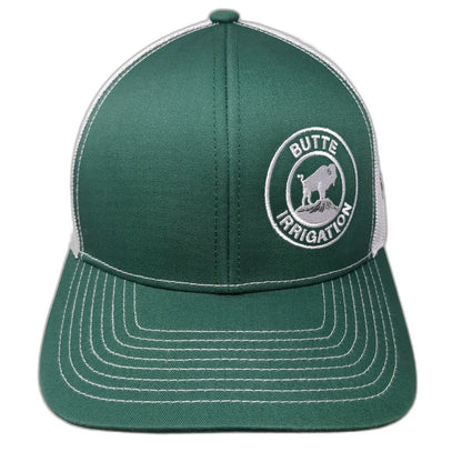 Pacific Headwear Trucker Hat Green One Size Butte Irrigation Buffalo Bison Golf