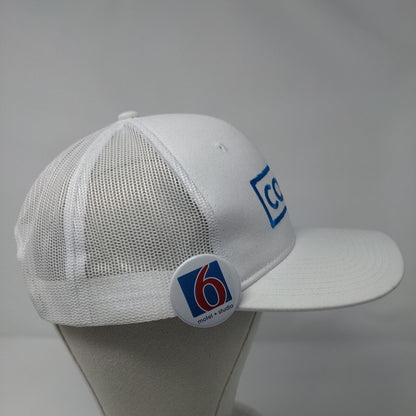 Corp+ Motel 6 Studio Snapback Trucker Hat White OSFA Port Authority