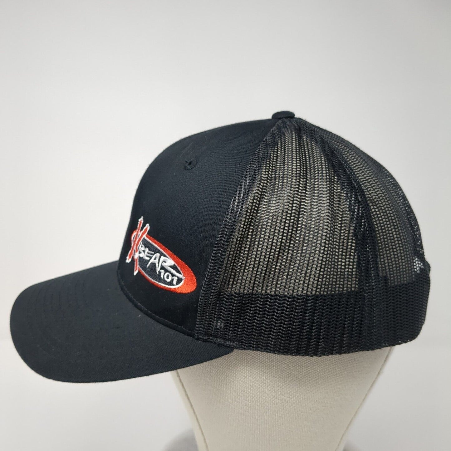 KBear 101 Snapback Trucker Hat Black One Size Mesh Back Richardson