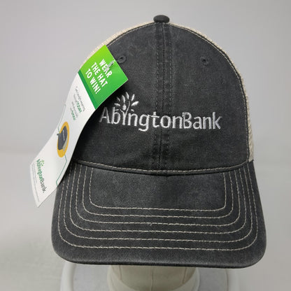 Cap America Trucker Hat Gray One Size Abington Bank Mesh Snapback Distressed