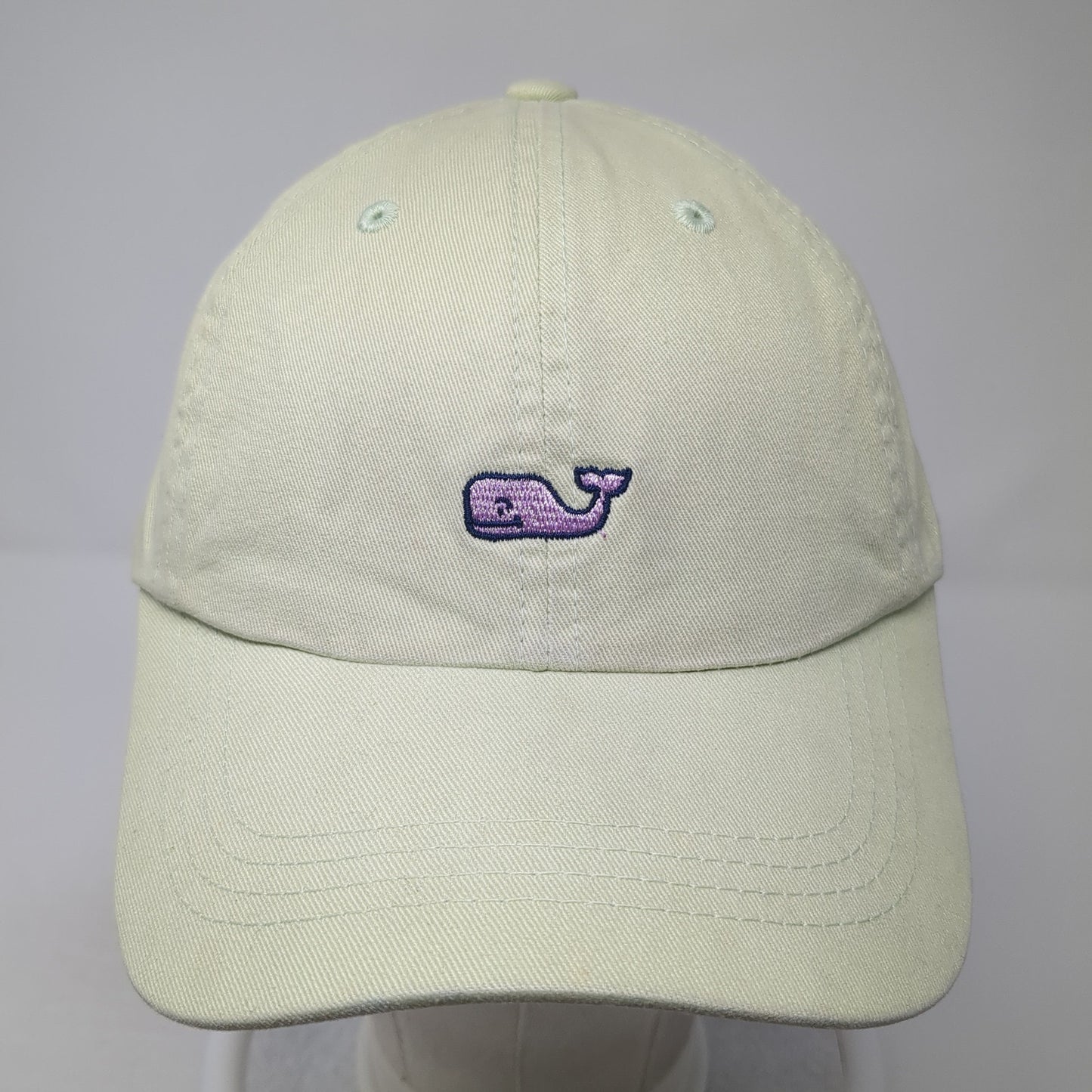 Whale Logo Slideback Hat Green One Size Adjustable Vineyard Vines