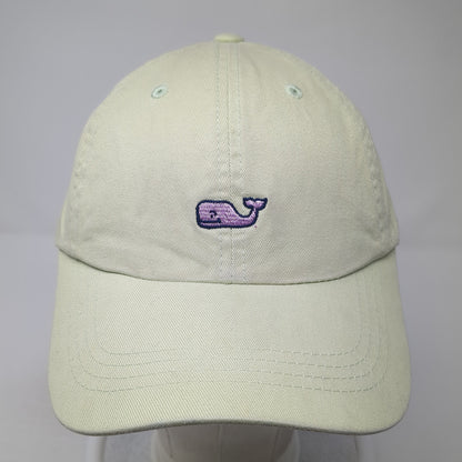 Whale Logo Slideback Hat Green One Size Adjustable Vineyard Vines