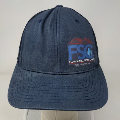 Florida Solutions Care Public Adjusting Firm Fitted Trucker Hat Blue OS Mesh