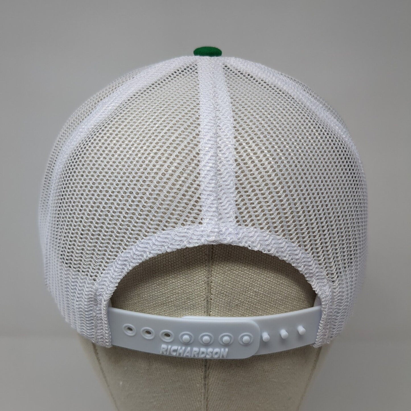 J.C.A. Underground Snapback Trucker Hat Green OS Adjustable Mesh Back Richardson