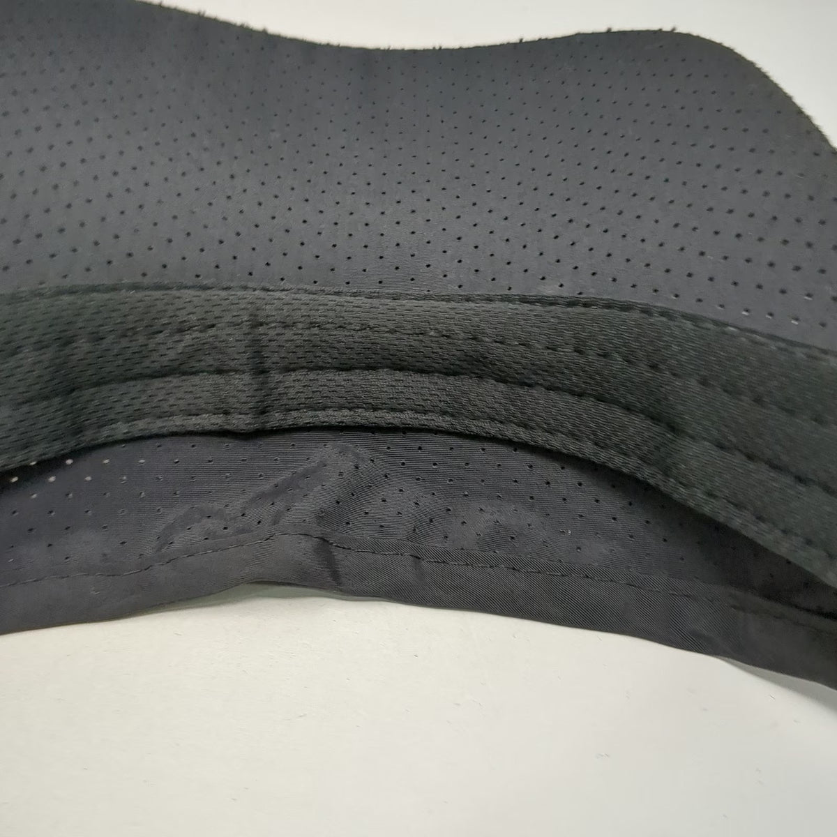 Black Visor One Size Belize Anchor Perforated Polyester Adjustable Slideback Hat