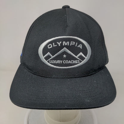 Olympia Luxury Coaches Prevost Snapback Hat Black One Size Embroidered