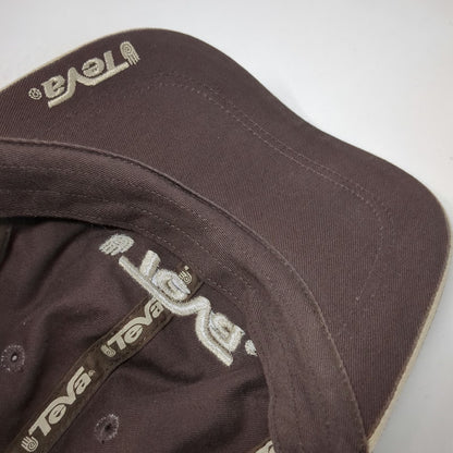 Teva Baseball Cap Brown One Size Slideback Embroidered Logo Outdoor Active Hat