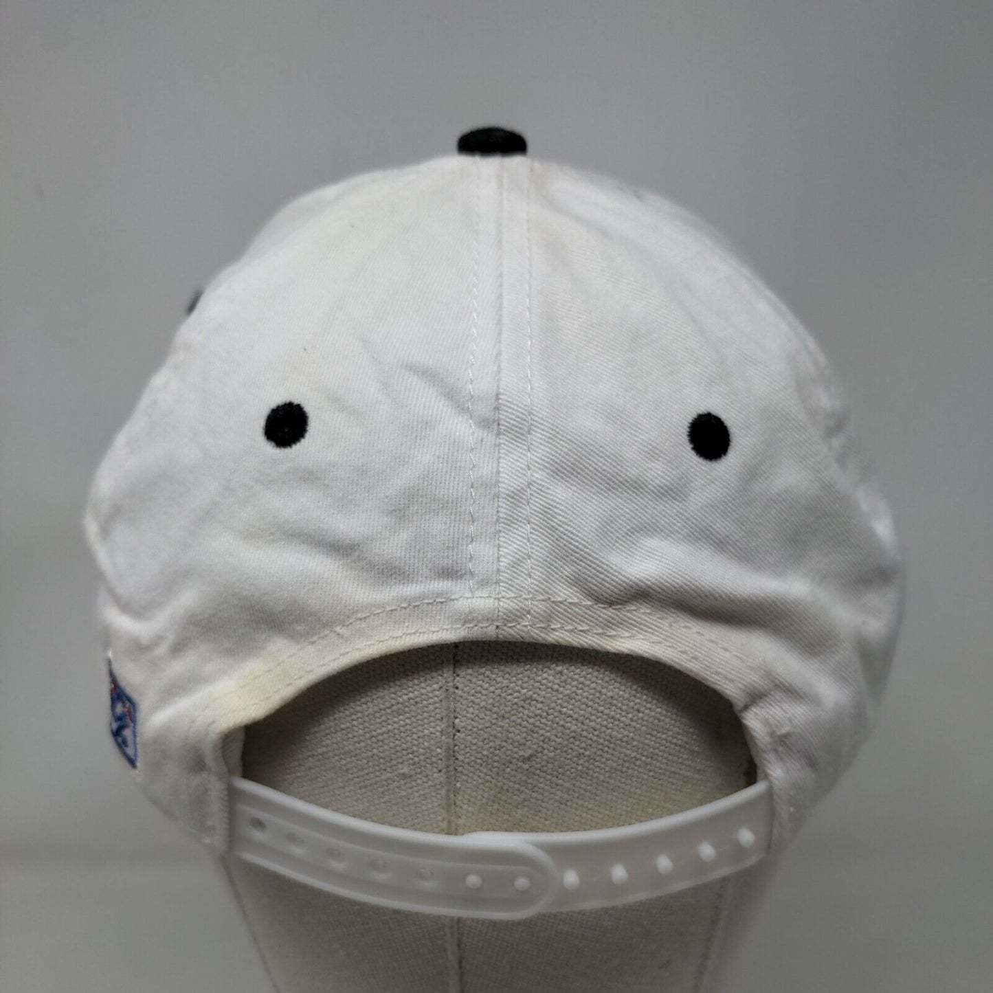 Skull Snapback Hat White OSFM Embroidered Vent Holes 6 Panel The Game
